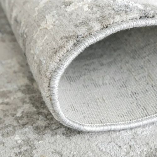 Blurred Grey Abstract Patterned Carpet