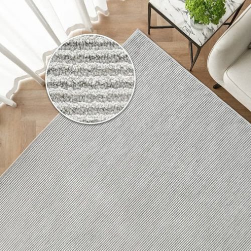 Narrow Textured Stripes Carpet