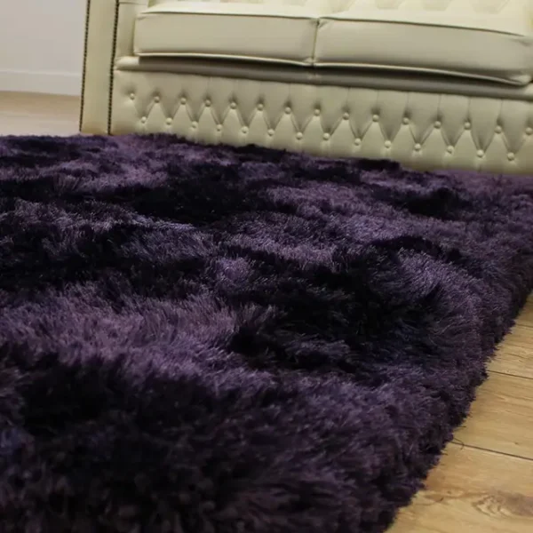 Ultra Thick Plush Shaggy Rug Purple