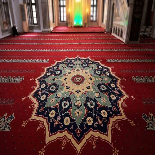 Navel Pattern Mosque Carpet