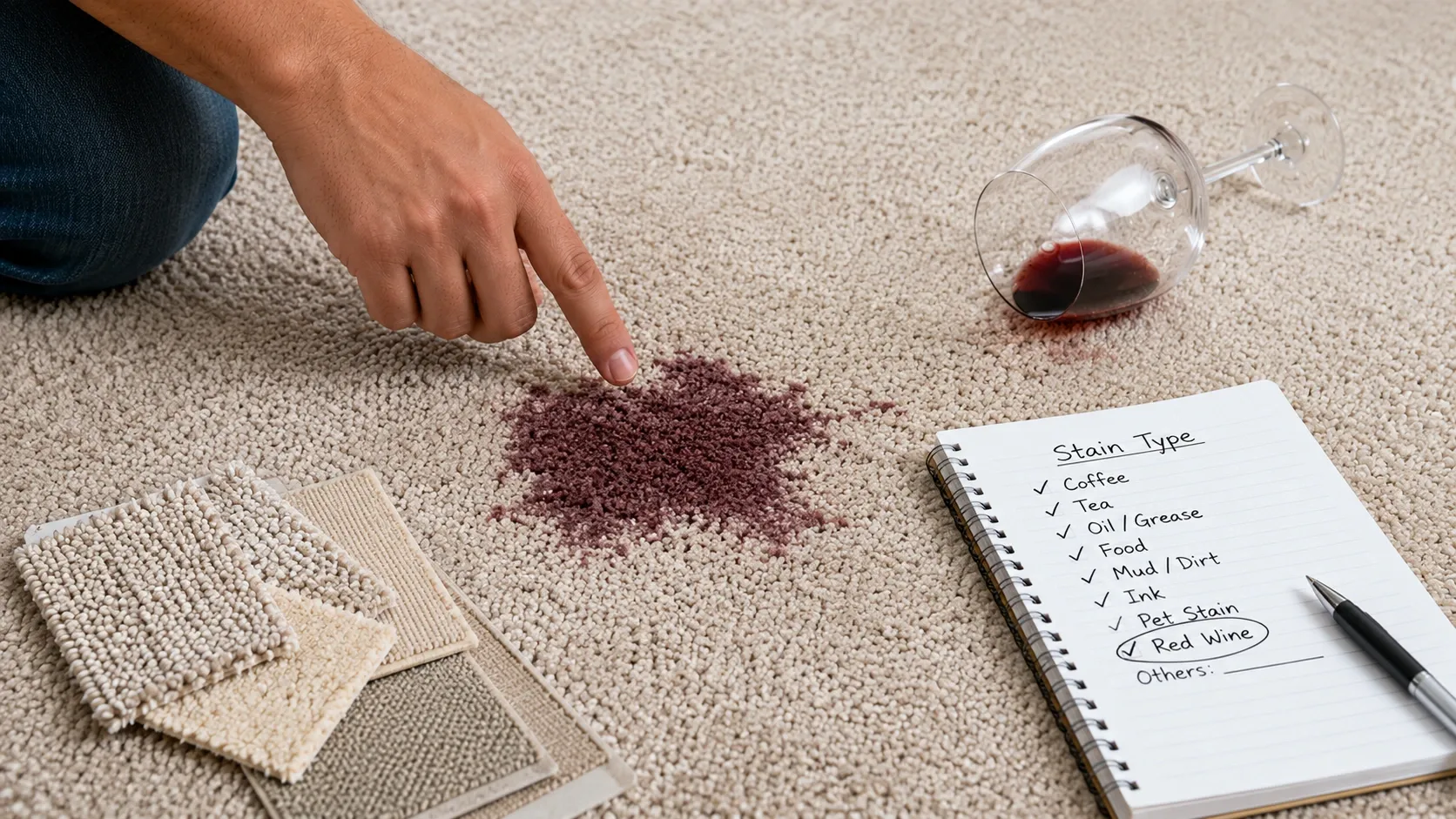 Identify the Type of Carpet Stain