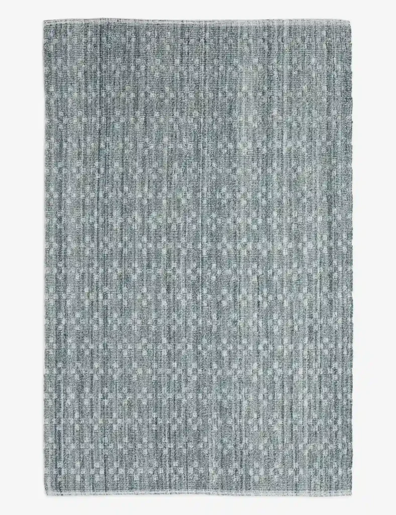 Cool tone indoor outdoor area rug