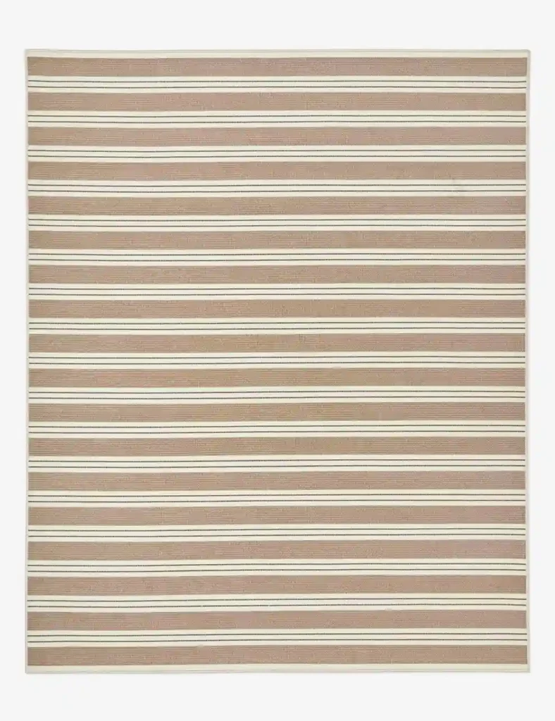 Custom hand-loomed outdoor area rug