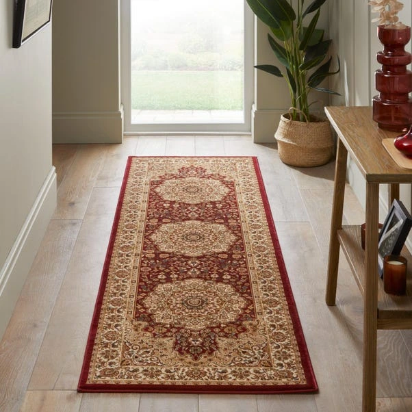 Grand Heritage plush medallion runner with Persian pattern