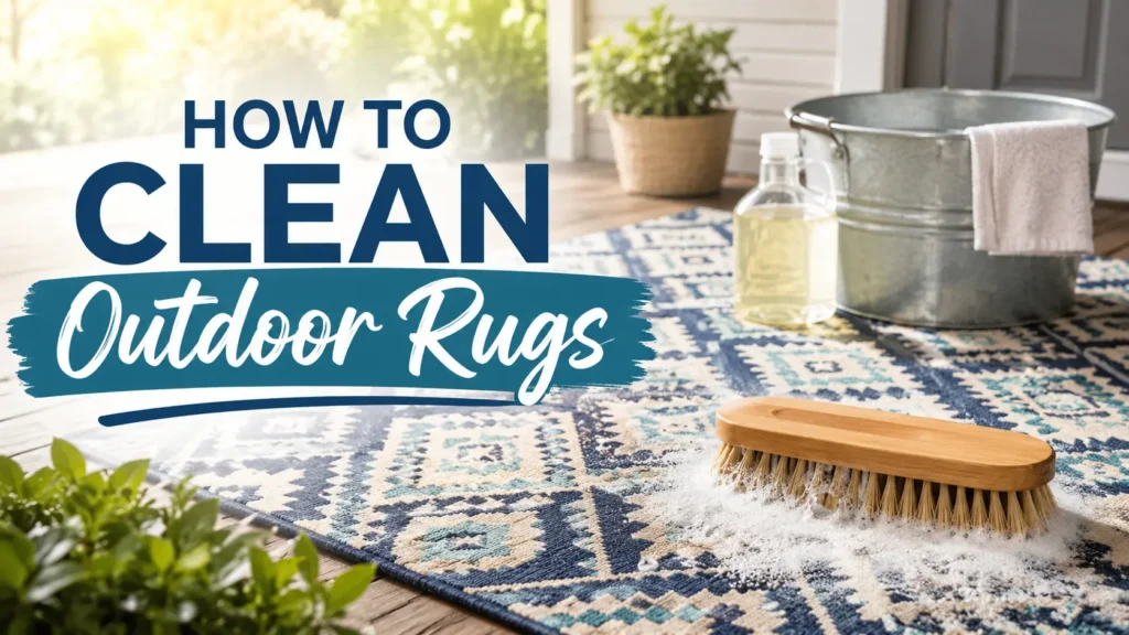 How to Clean Outdoor Rugs - Featured Image