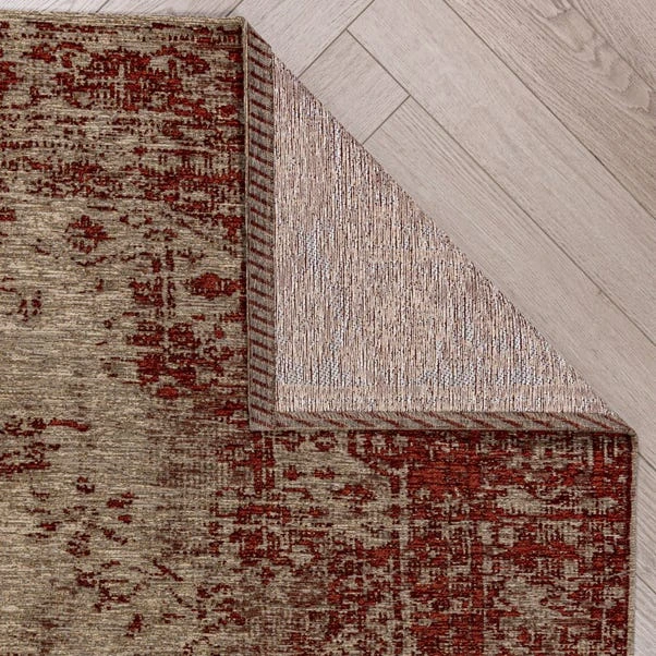 Traditional chenille vintage rug for living room